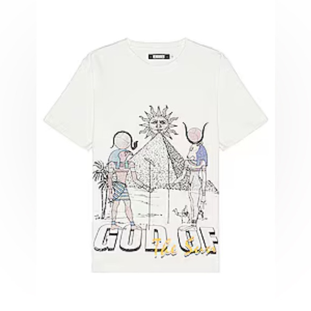 Renowned The Sun God Tee in White NWT in Size L